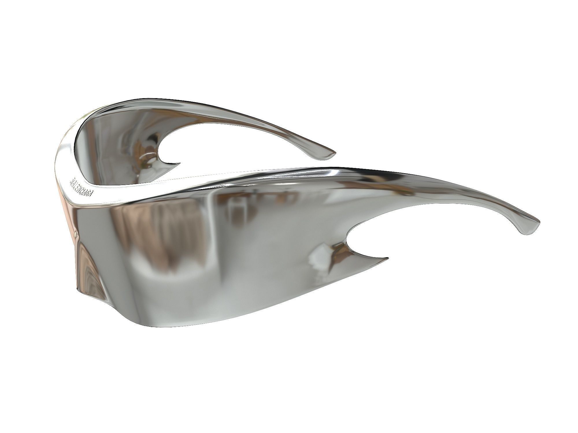 Balenciaga Speed Cat Sunglasses Low-poly 3D model_6