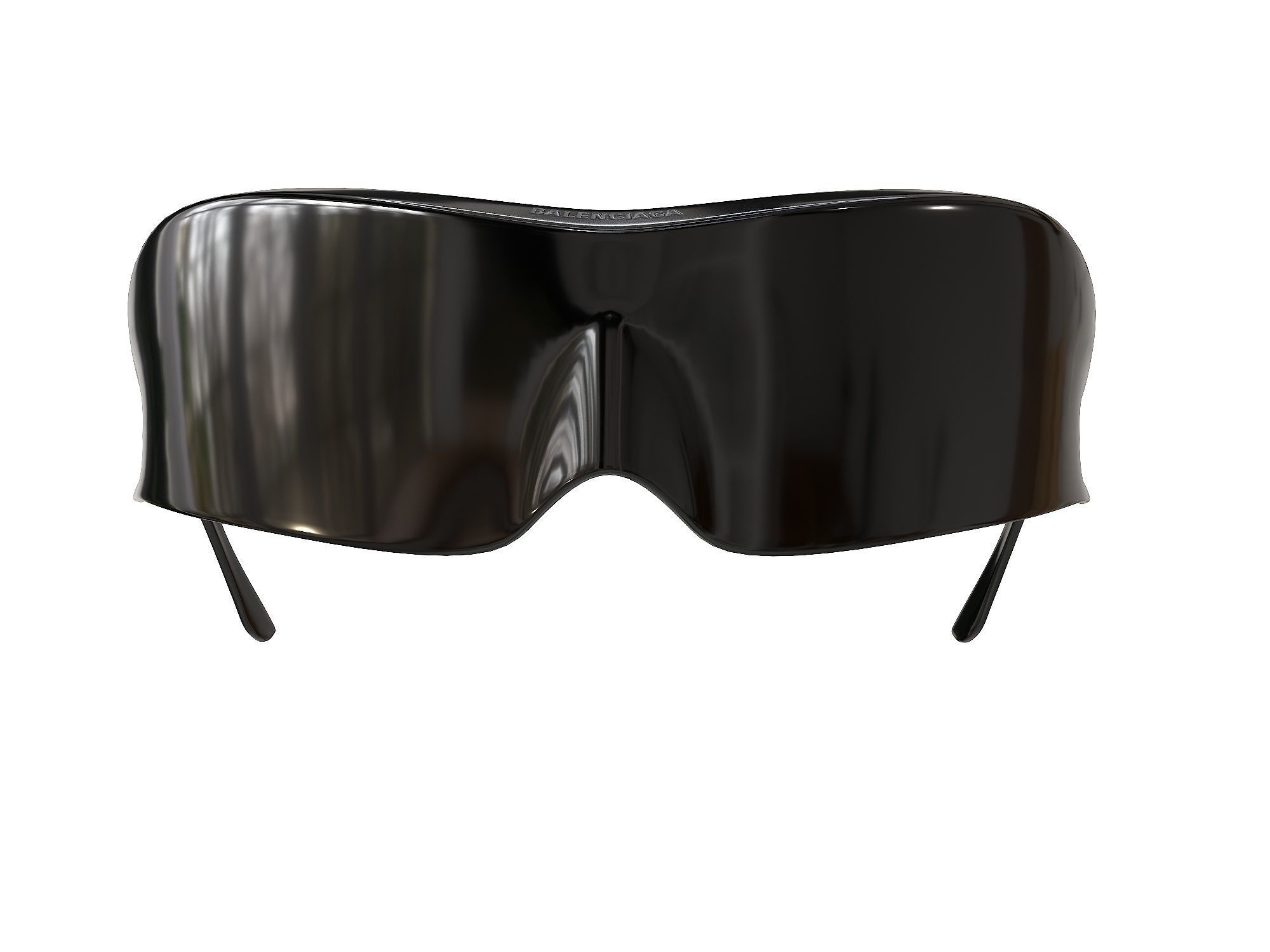 Balenciaga Speed Cat Sunglasses Low-poly 3D model_12