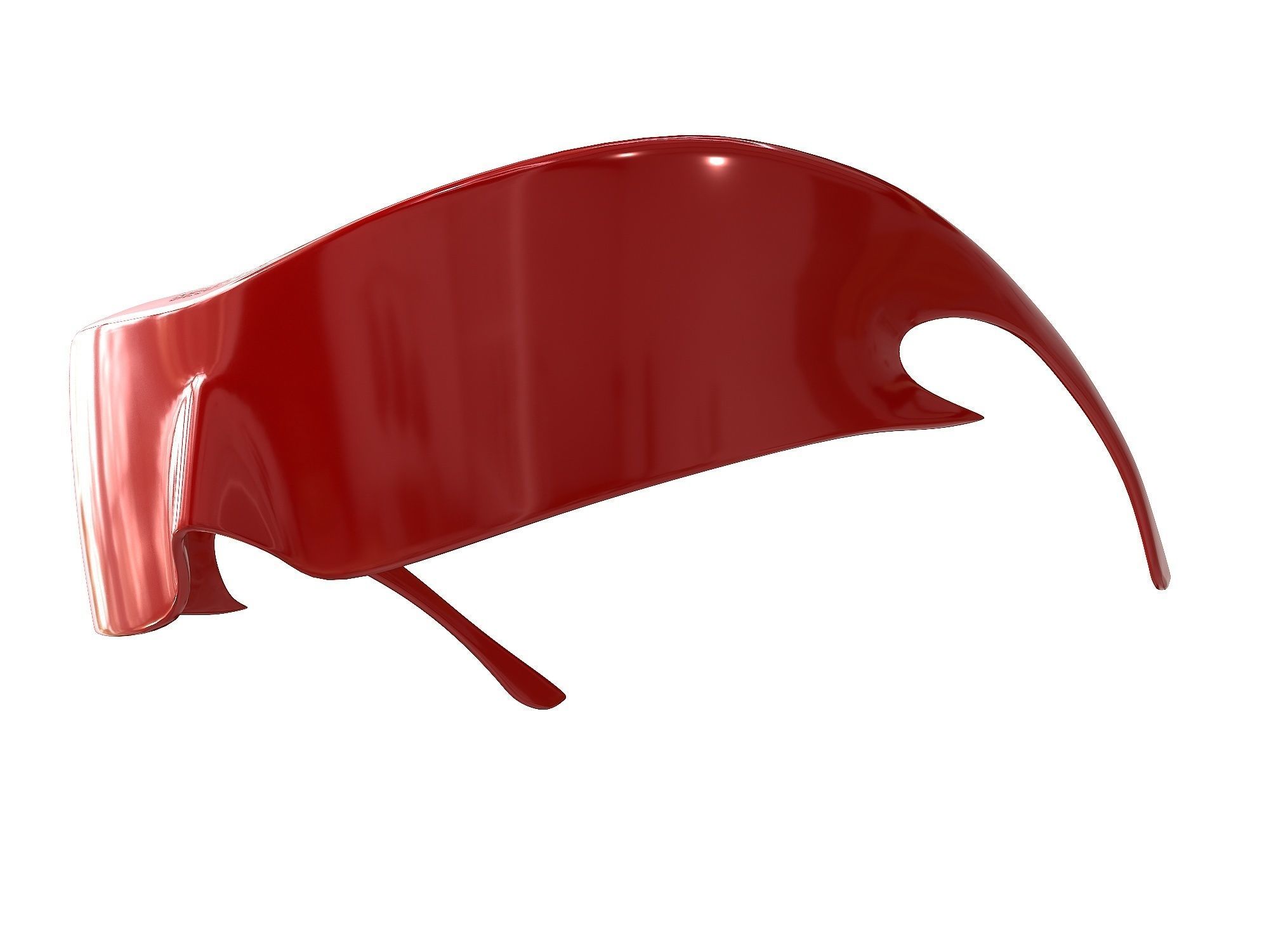 Balenciaga Speed Cat Sunglasses Low-poly 3D model_9