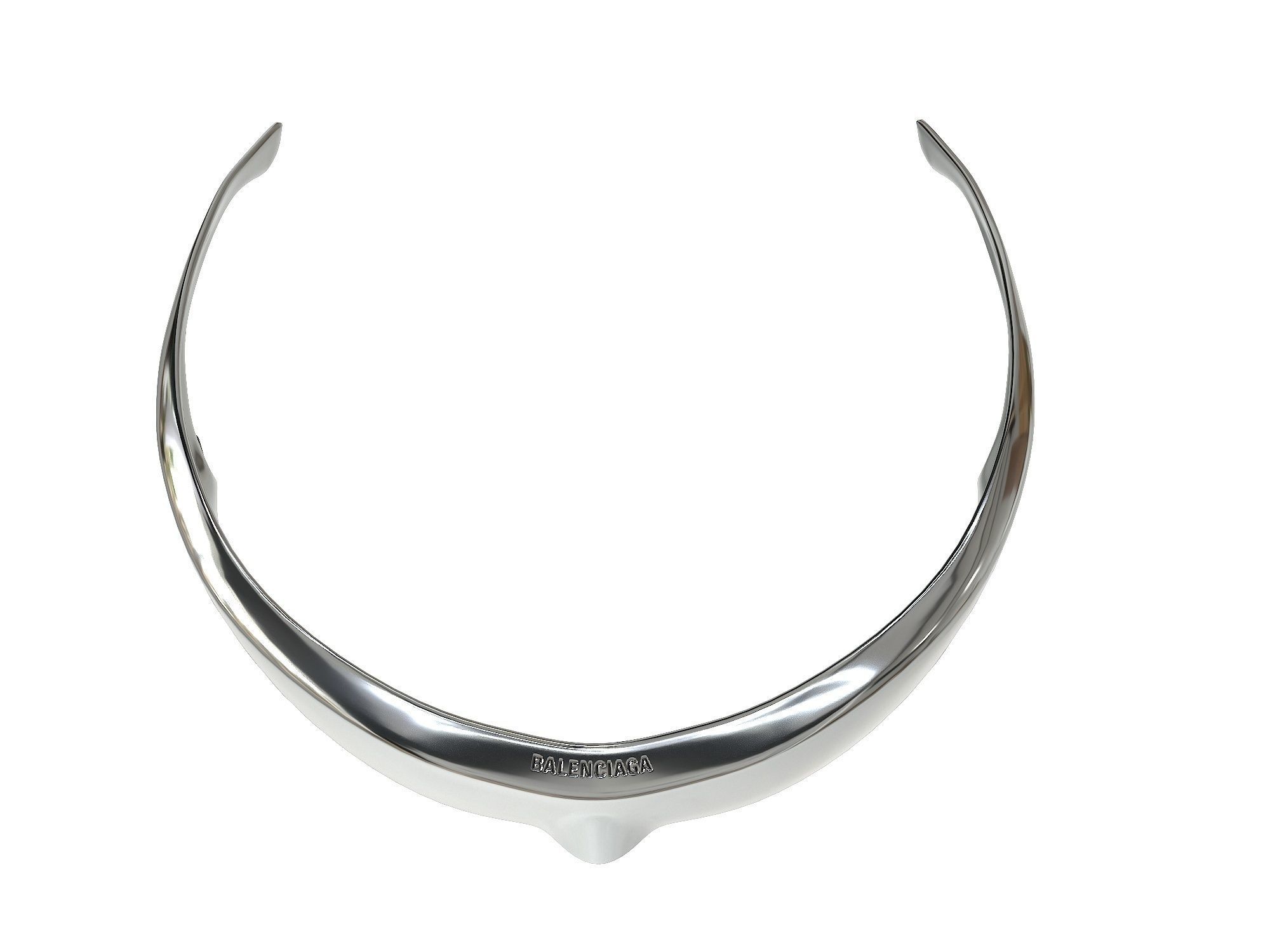 Balenciaga Speed Cat Sunglasses Low-poly 3D model_7