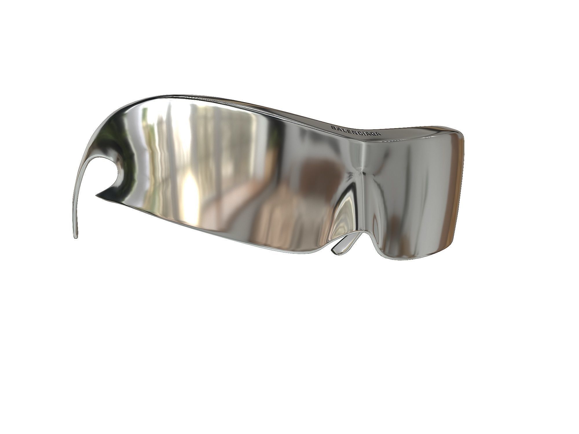 Balenciaga Speed Cat Sunglasses Low-poly 3D model_8