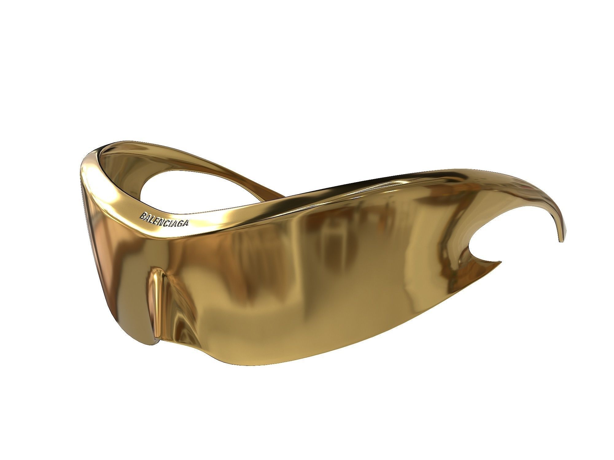 Balenciaga Speed Cat Sunglasses Low-poly 3D model_5