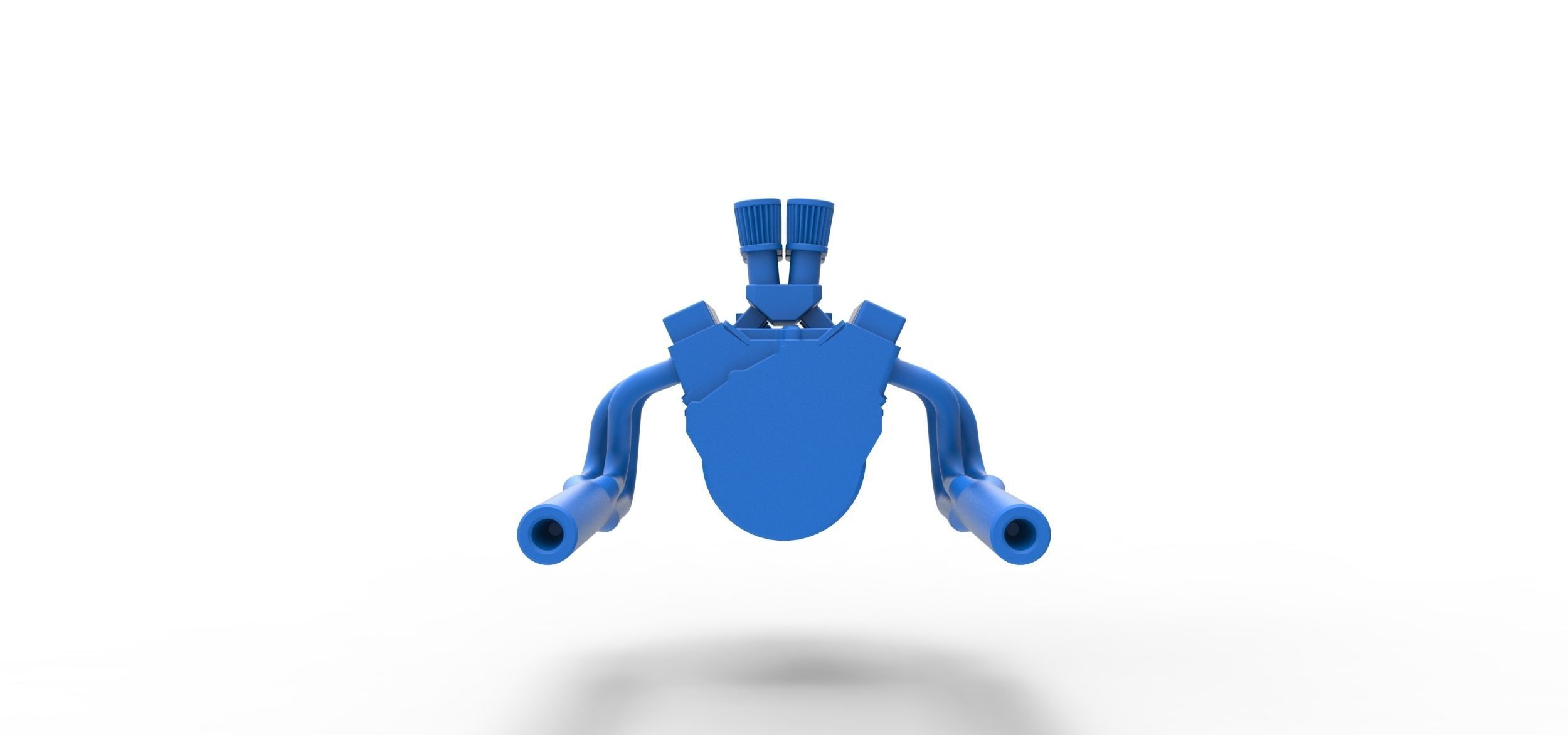 Engine V8 for Vintage Sprint car Scale 1 to 25 3D print model_10