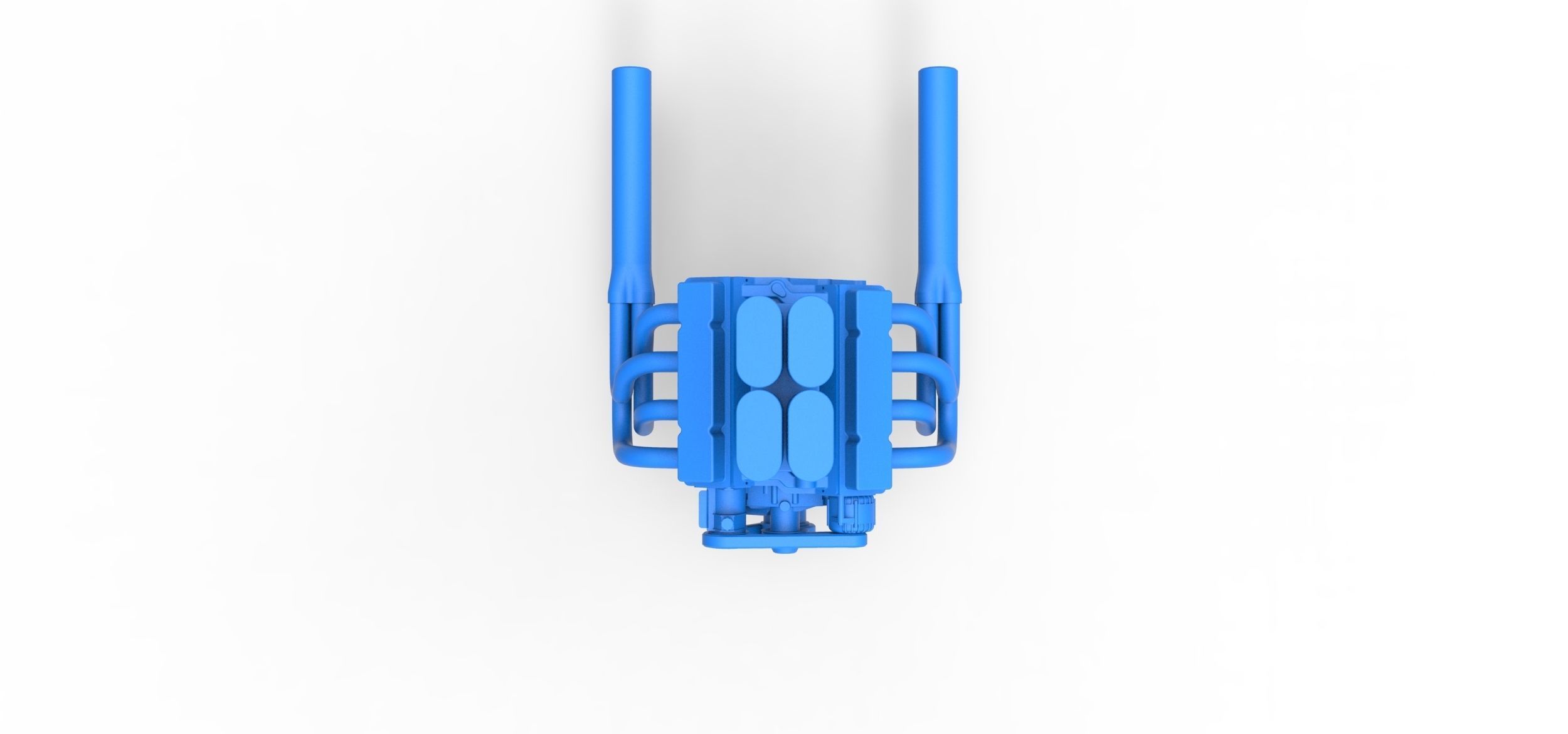 Engine V8 for Vintage Sprint car Scale 1 to 25 3D print model_6