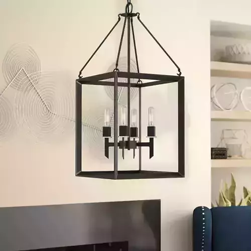 Haught Light Lantern Square Rectangle Chandelier