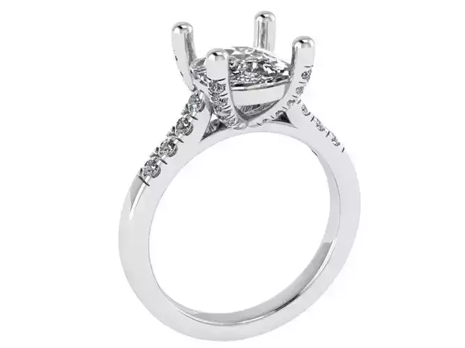Cushion Diamond Ring 1169