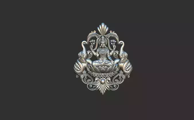 Pendent with Laxmi Mata