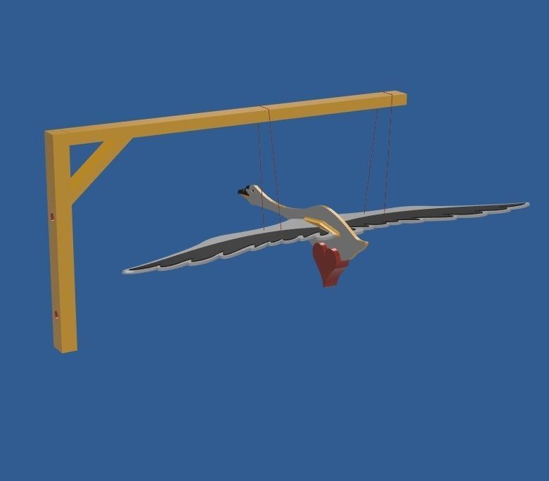 oiseau 3D print model_12