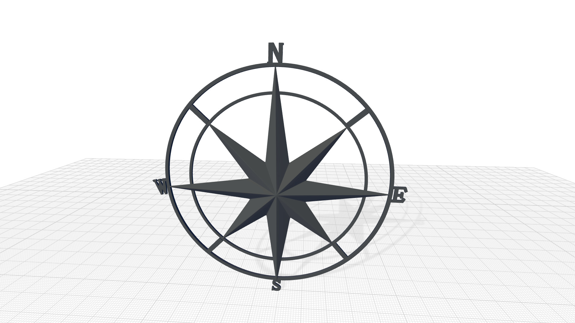 Metal Abstract Wall Decor 3D model_3