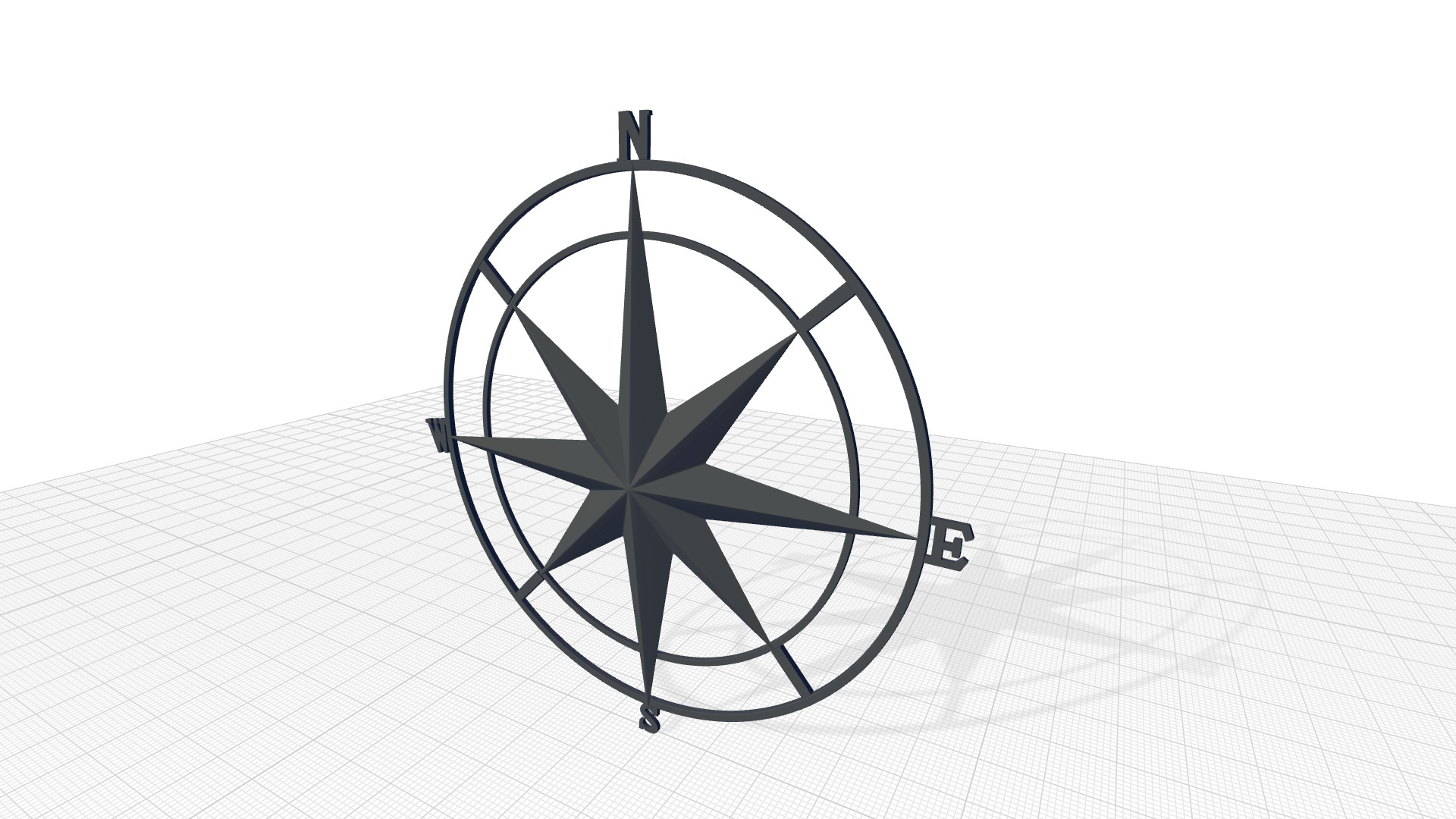 Metal Abstract Wall Decor 3D model_4