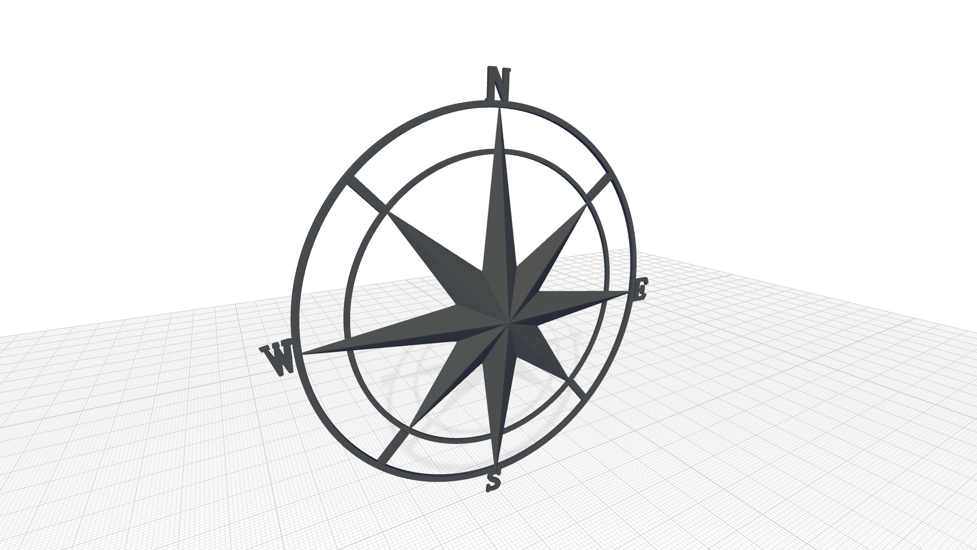 Metal Abstract Wall Decor 3D model_2