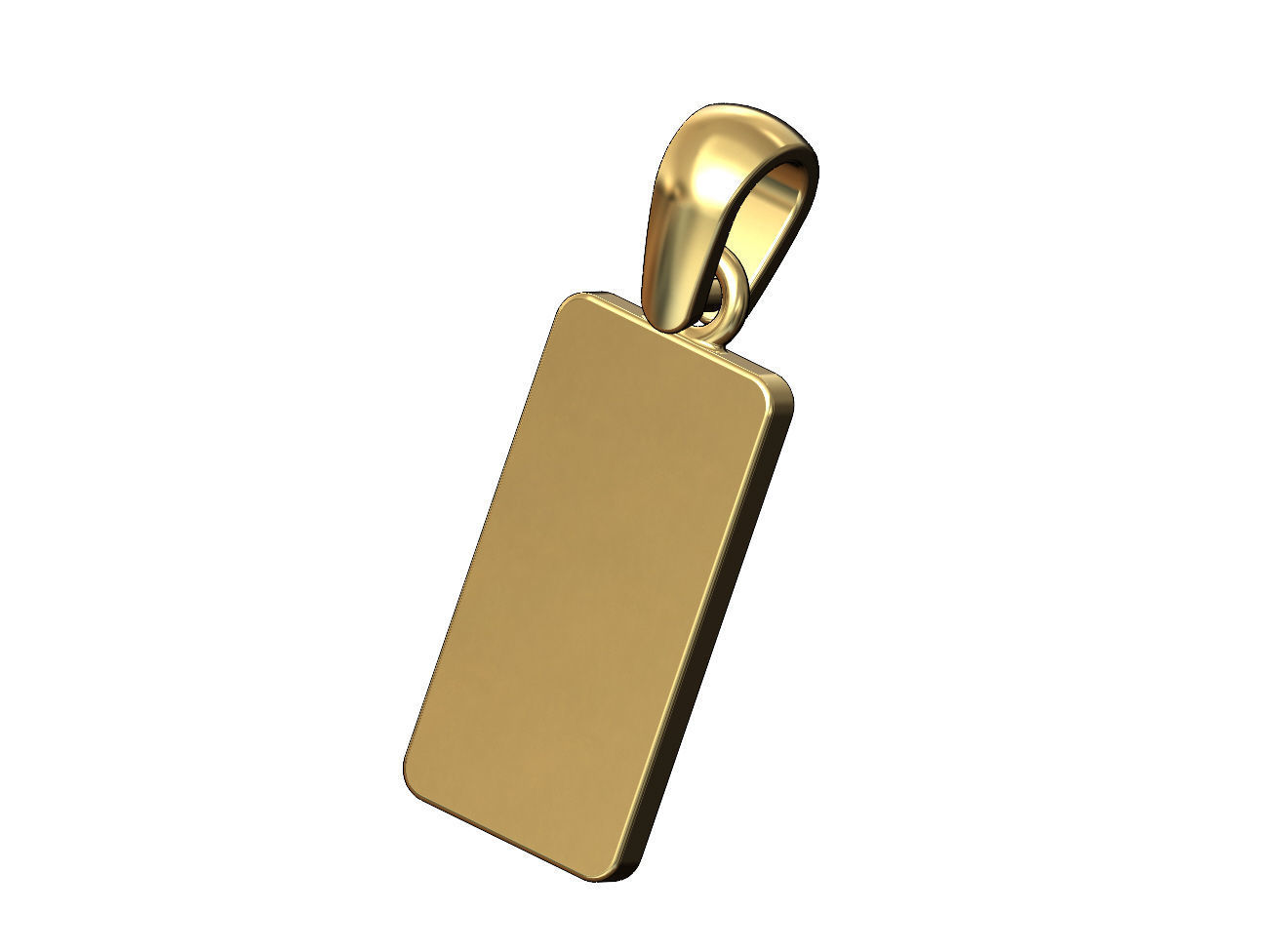Domino pendant and charm 3D print model_3