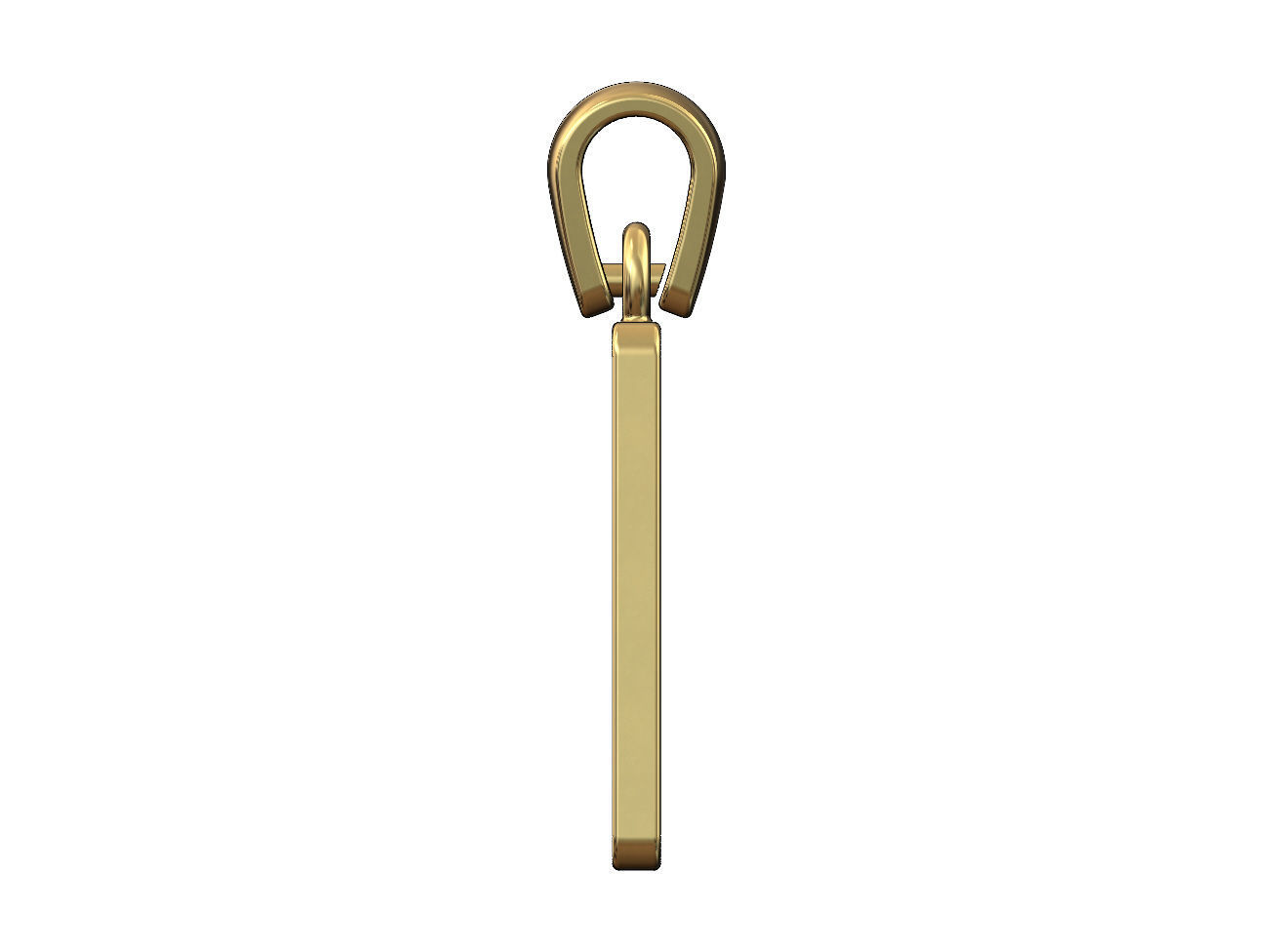 Domino pendant and charm 3D print model_2