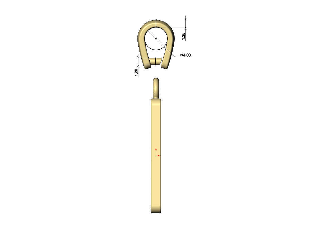 Domino pendant and charm 3D print model_8