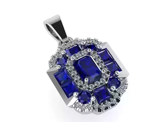 Sapphire Pendant 1178