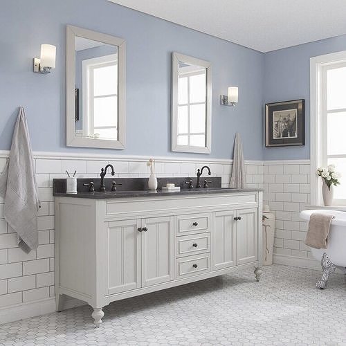 Dow Free Standing Double Bathroom Vanity 3D model