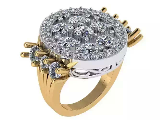 Oval Diamond Ring 1195