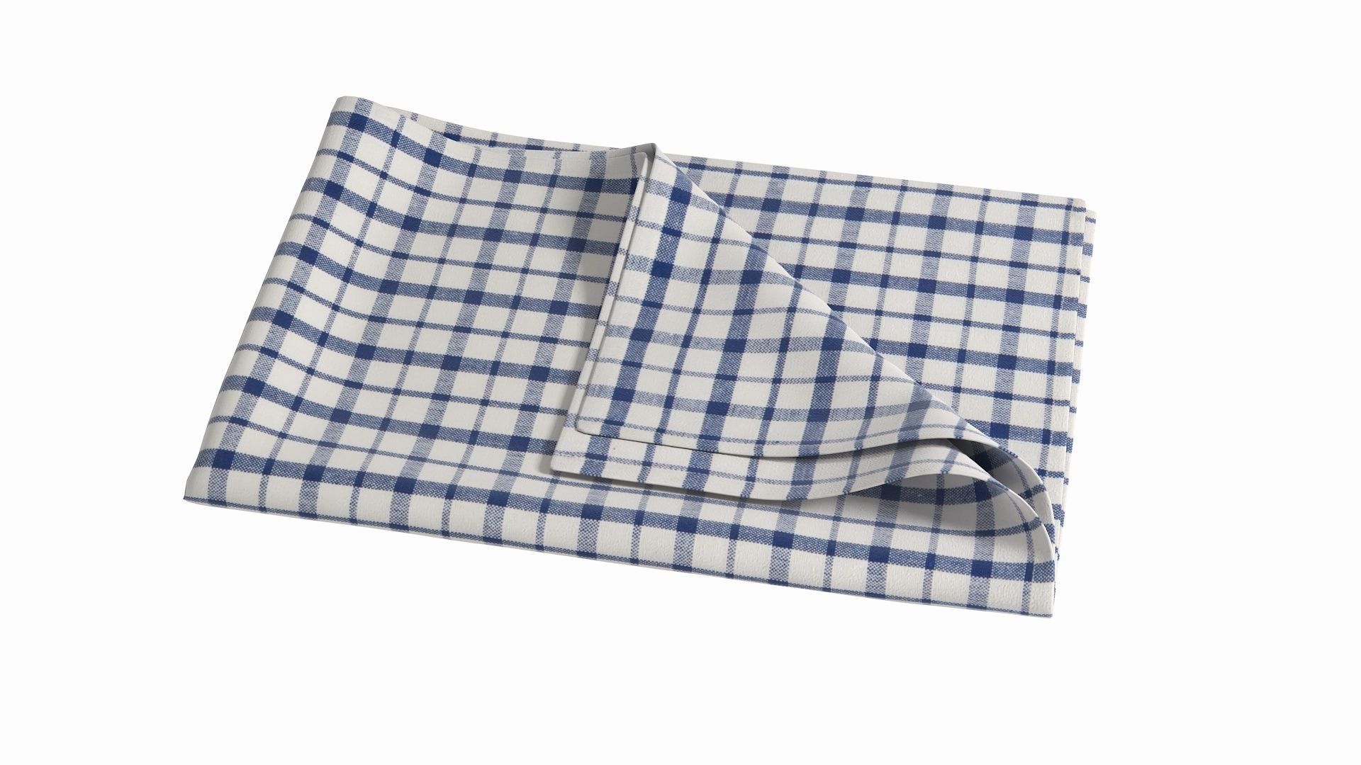 Tea Towel V5 Low-poly 3D model_14