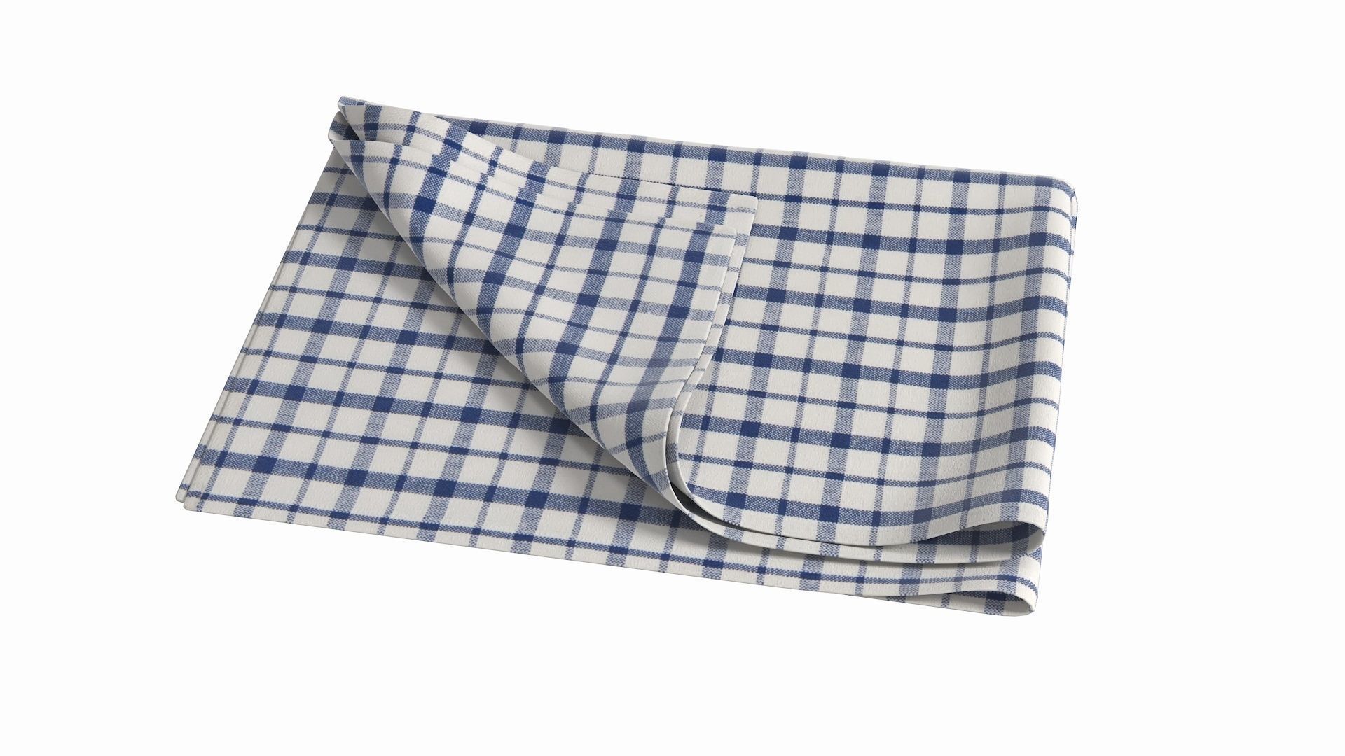 Tea Towel V5 Low-poly 3D model_9