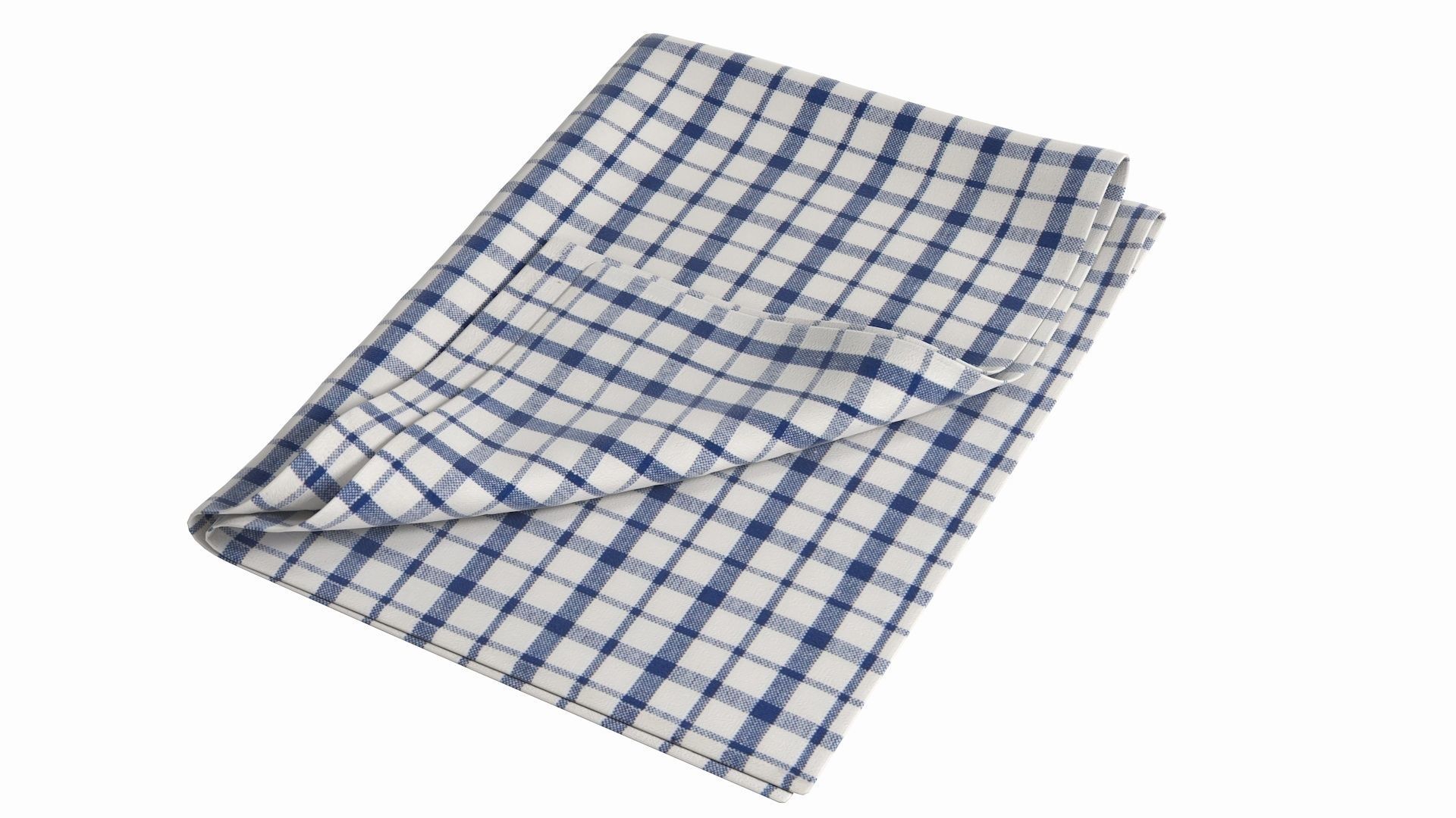 Tea Towel V5 Low-poly 3D model_11