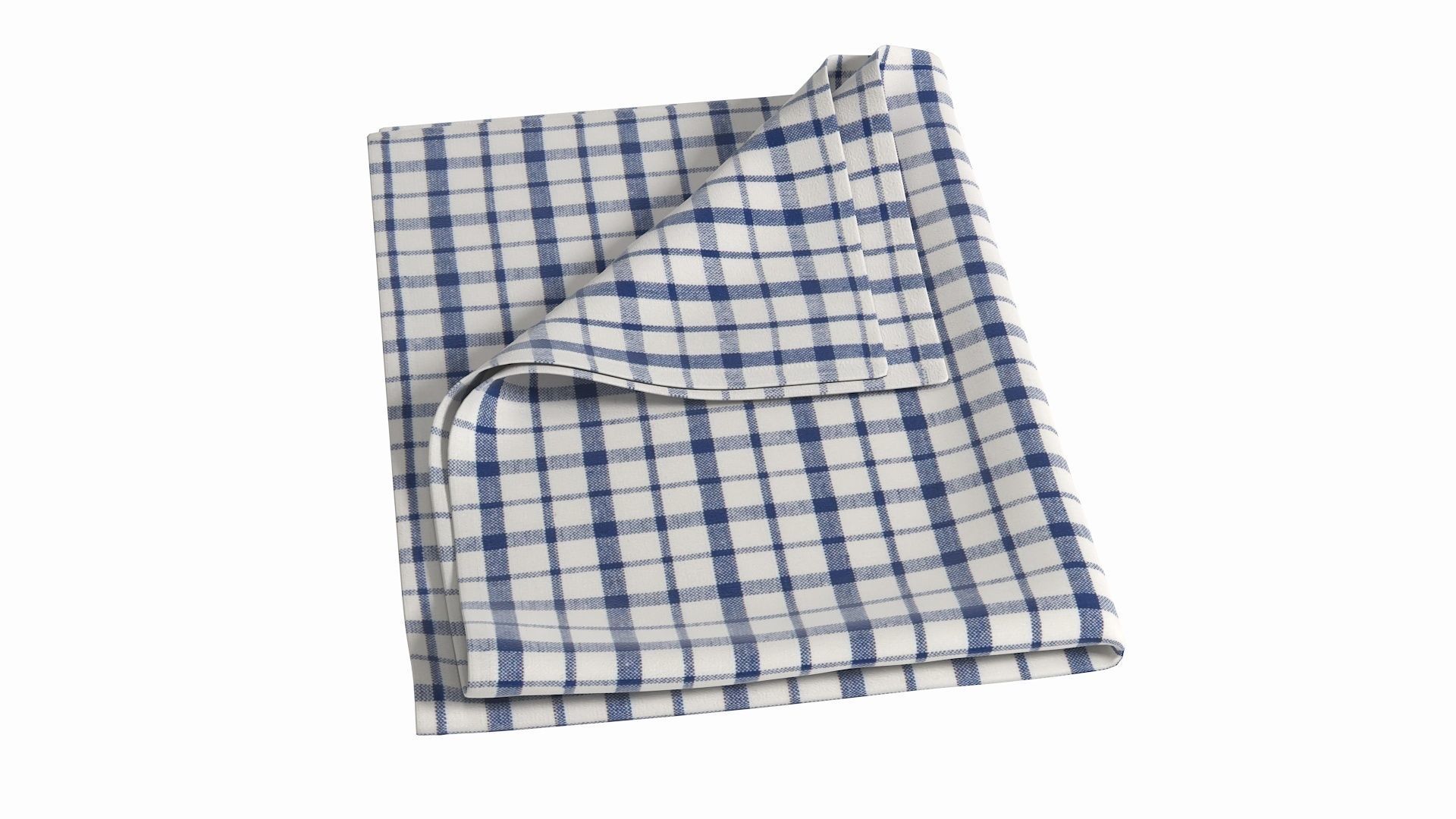 Tea Towel V5 Low-poly 3D model_7