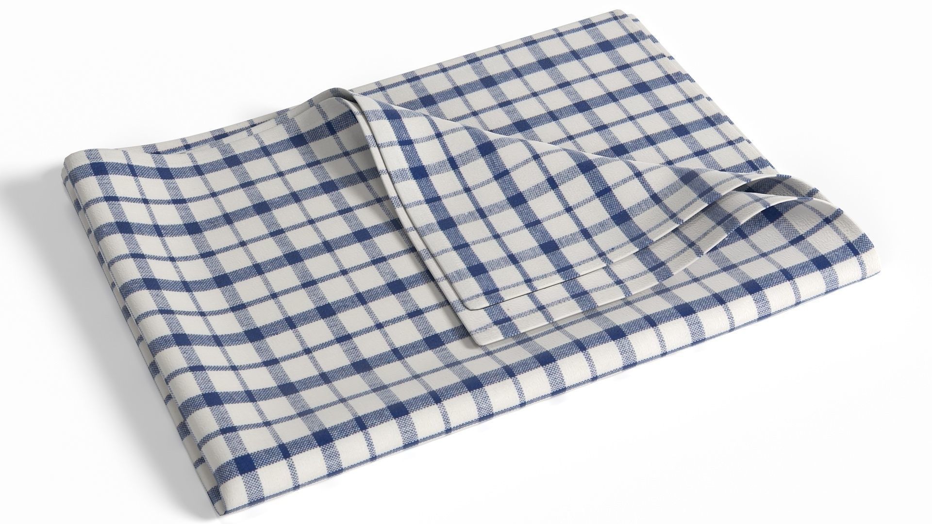 Tea Towel V5 Low-poly 3D model_3