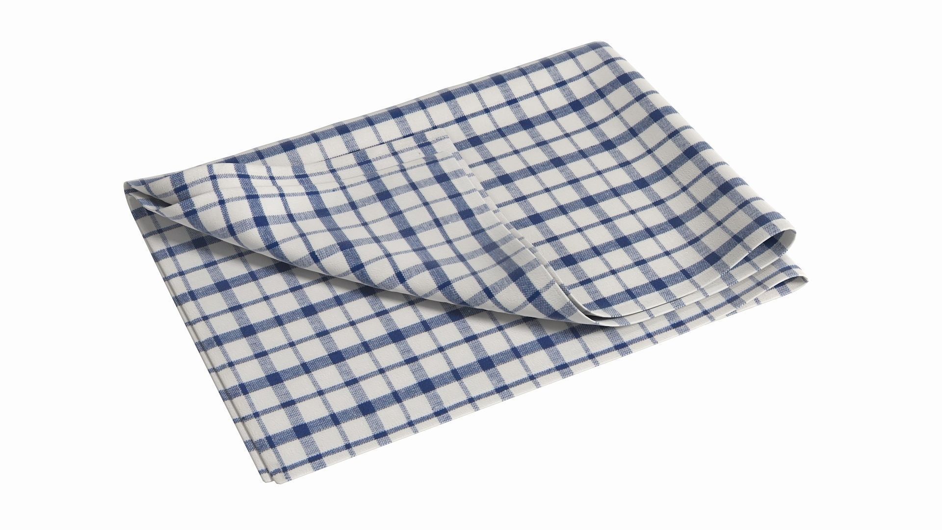Tea Towel V5 Low-poly 3D model_10