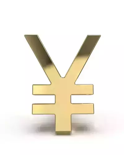 Yen stud earring blank 3D print model