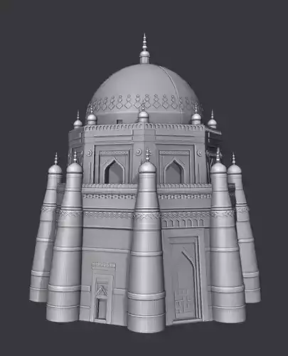 Tomb of Shah Rukn-i-Alam  High-Quality 3D Model 