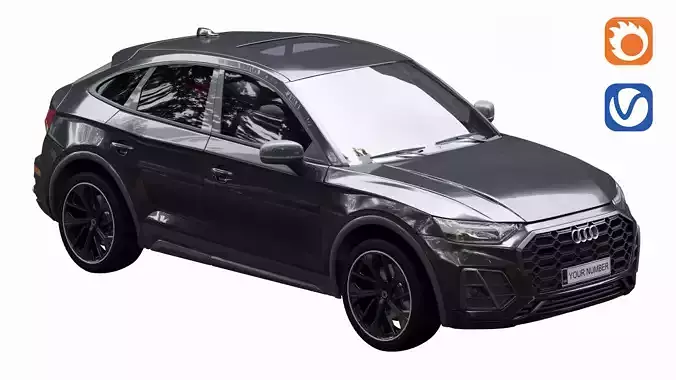 Audi-SQ-5 Sportback 3D Model 3D model