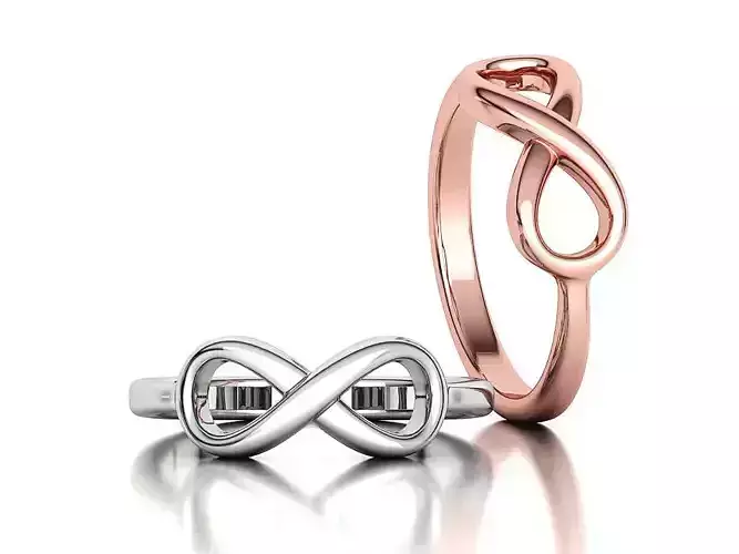 Infinity Endless Love Symbol Ring Stackable Ring 3dmodel 3D print model