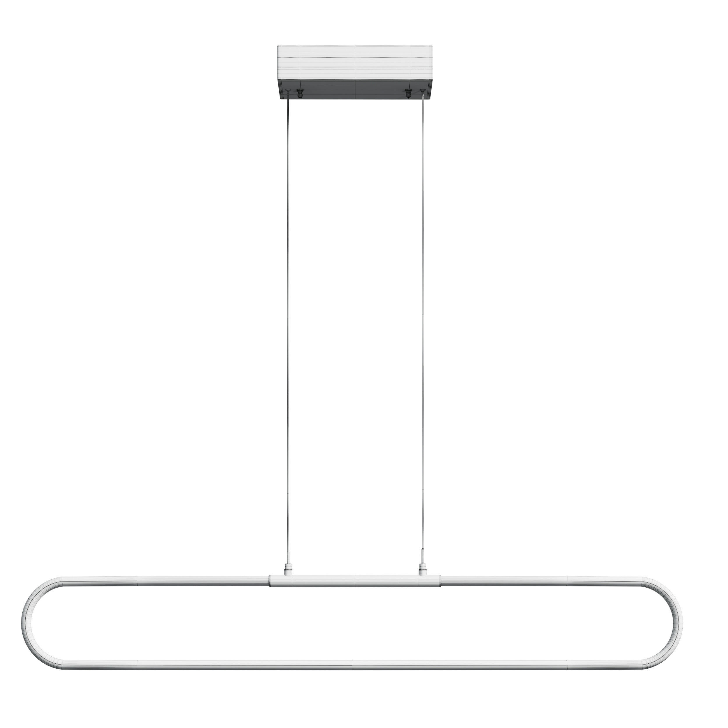 OVAL YATAY LED LAMBA Low-poly 3D model_7