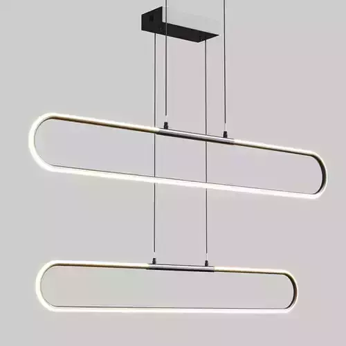 OVAL YATAY LED LAMBA Low-poly 3D model