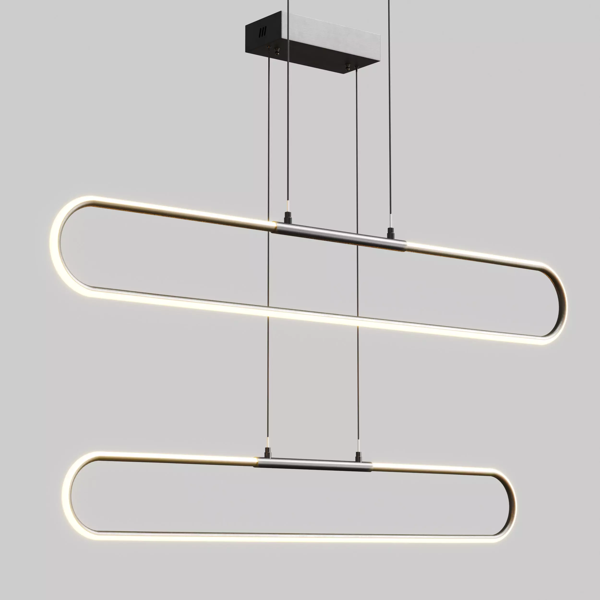 OVAL YATAY LED LAMBA Low-poly 3D model_0