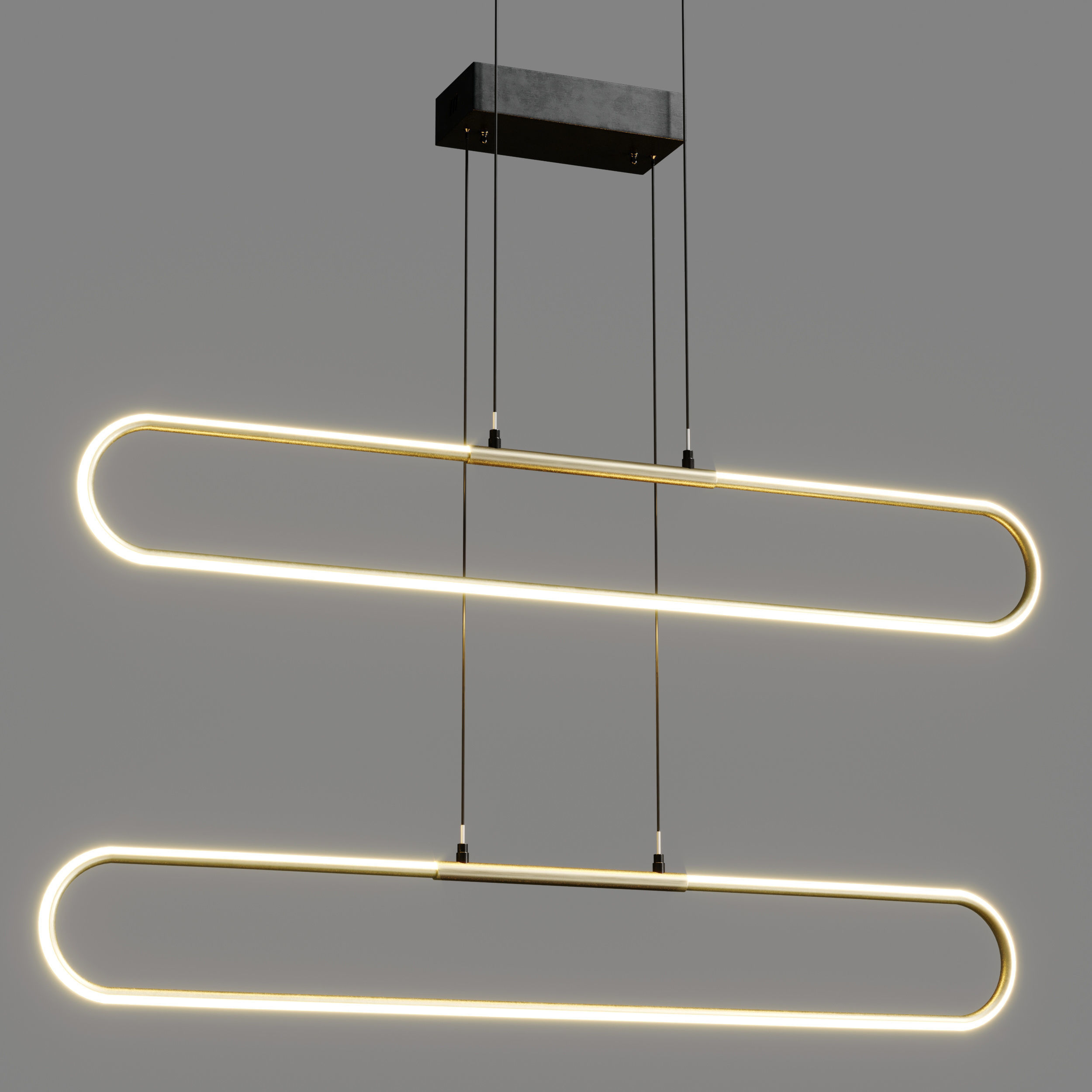 OVAL YATAY LED LAMBA Low-poly 3D model_3