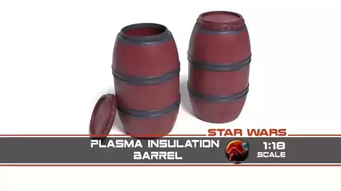 Plasma Insulation Barrel 1-18 scale Kenner Hasbro 3D print model