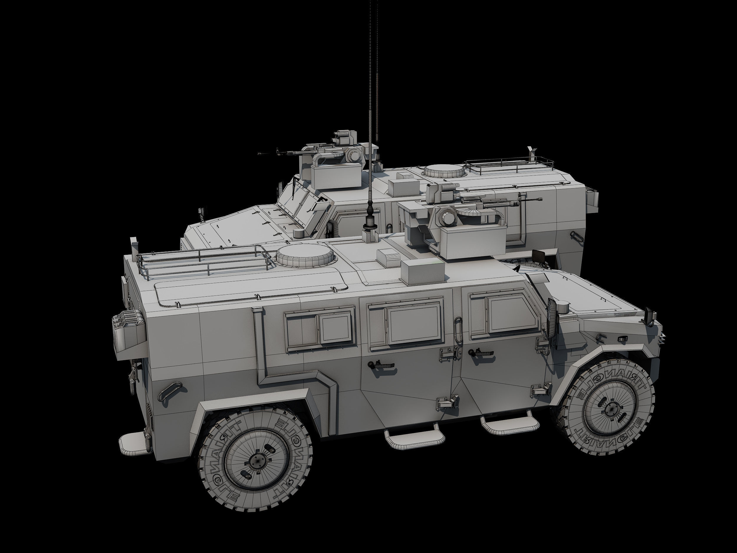  Dongfeng armored vehicle  3D model_6