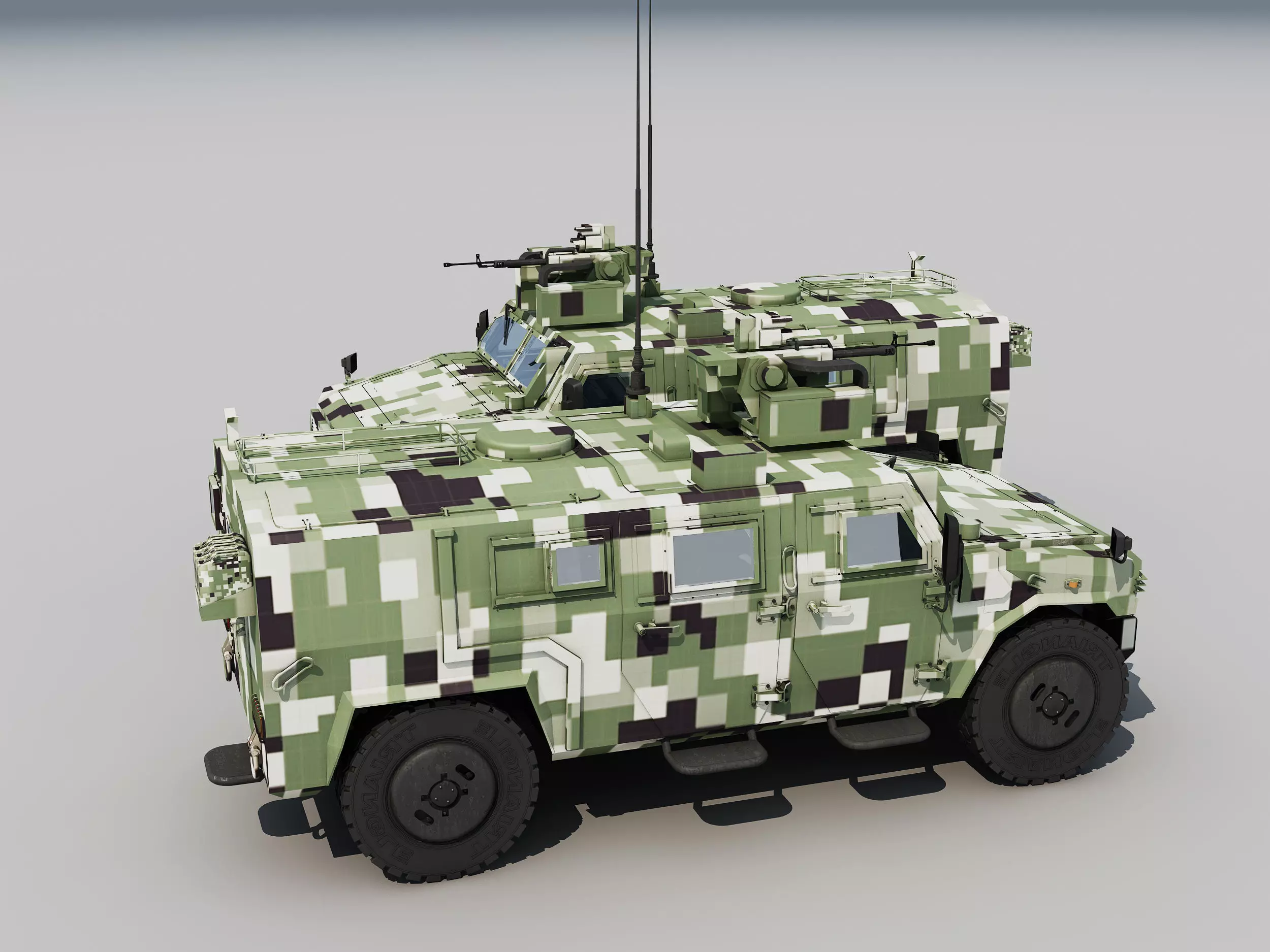  Dongfeng armored vehicle  3D model_0