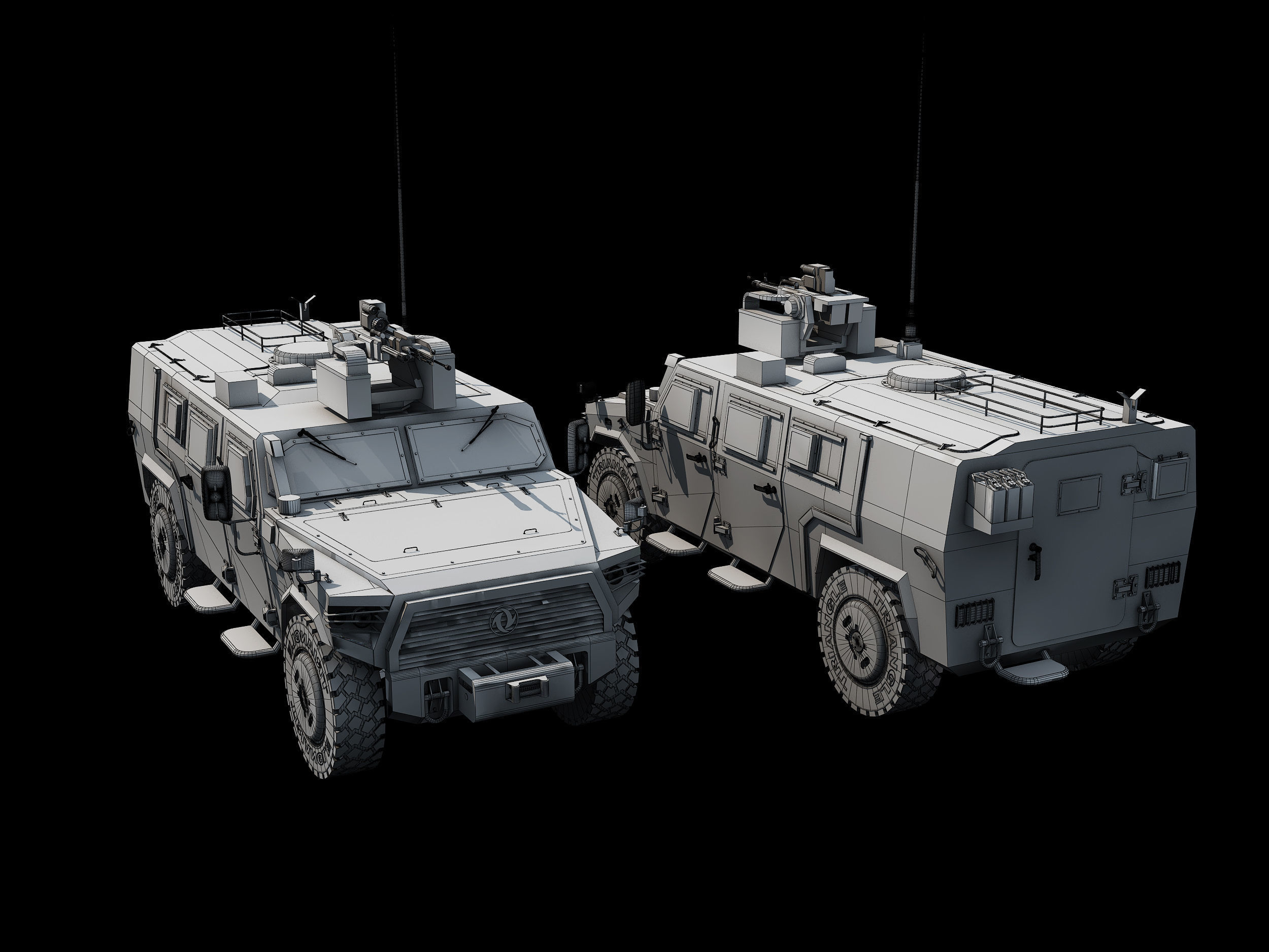  Dongfeng armored vehicle  3D model_7