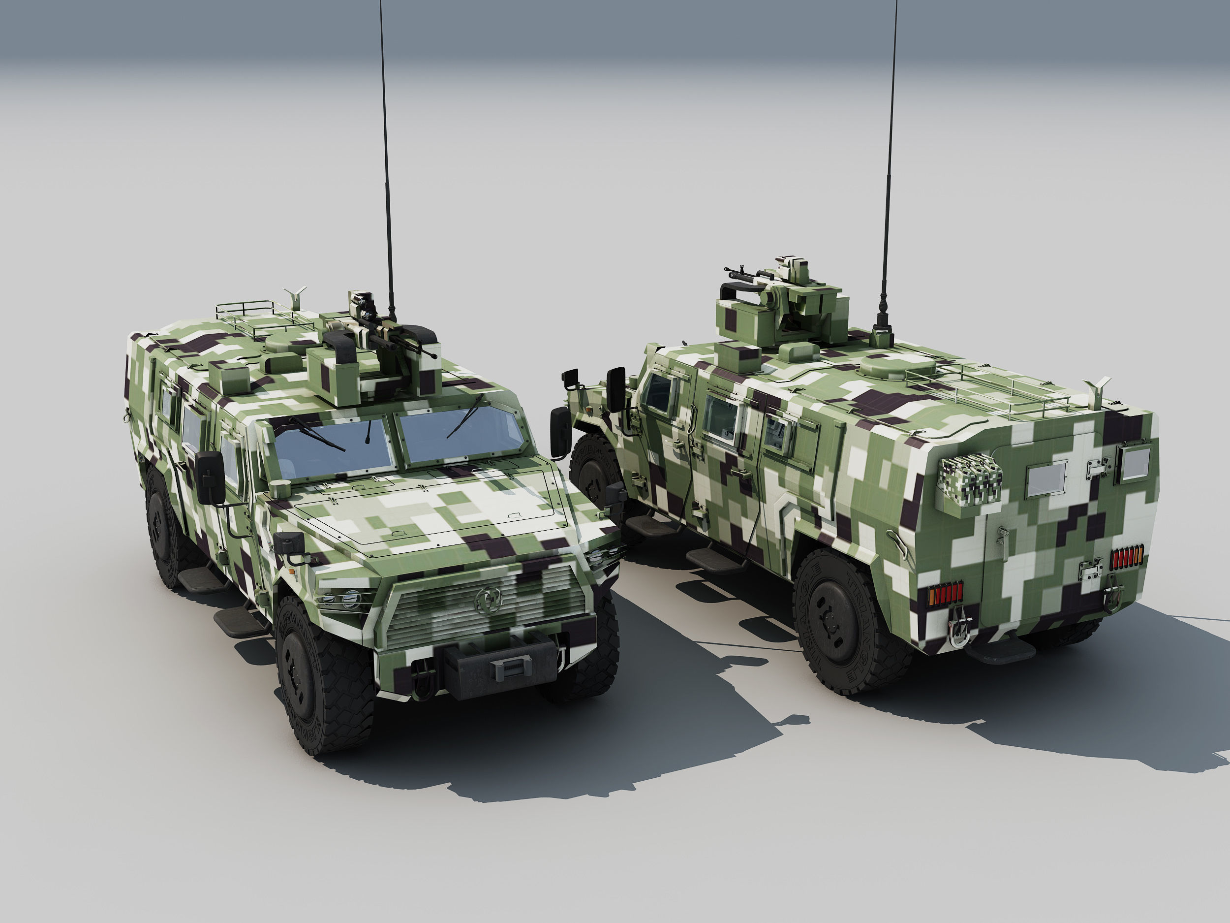  Dongfeng armored vehicle  3D model_1