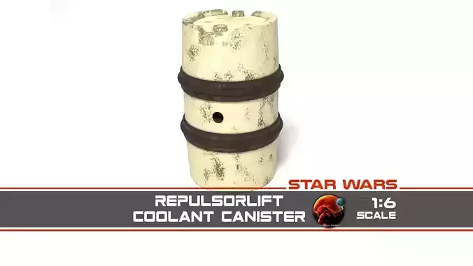 Repulsorlift Coolant Canister 1-6 scale Hottoys  3D print model