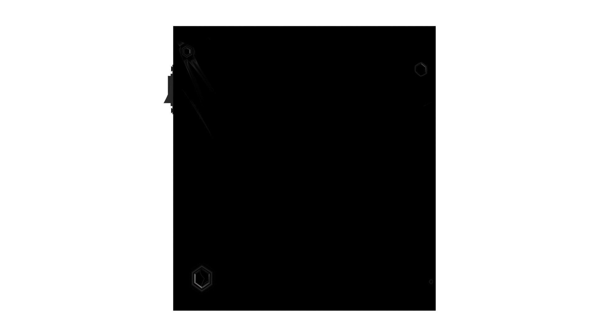 Black Power Supply Unit With Spinning Fan 3D model_13