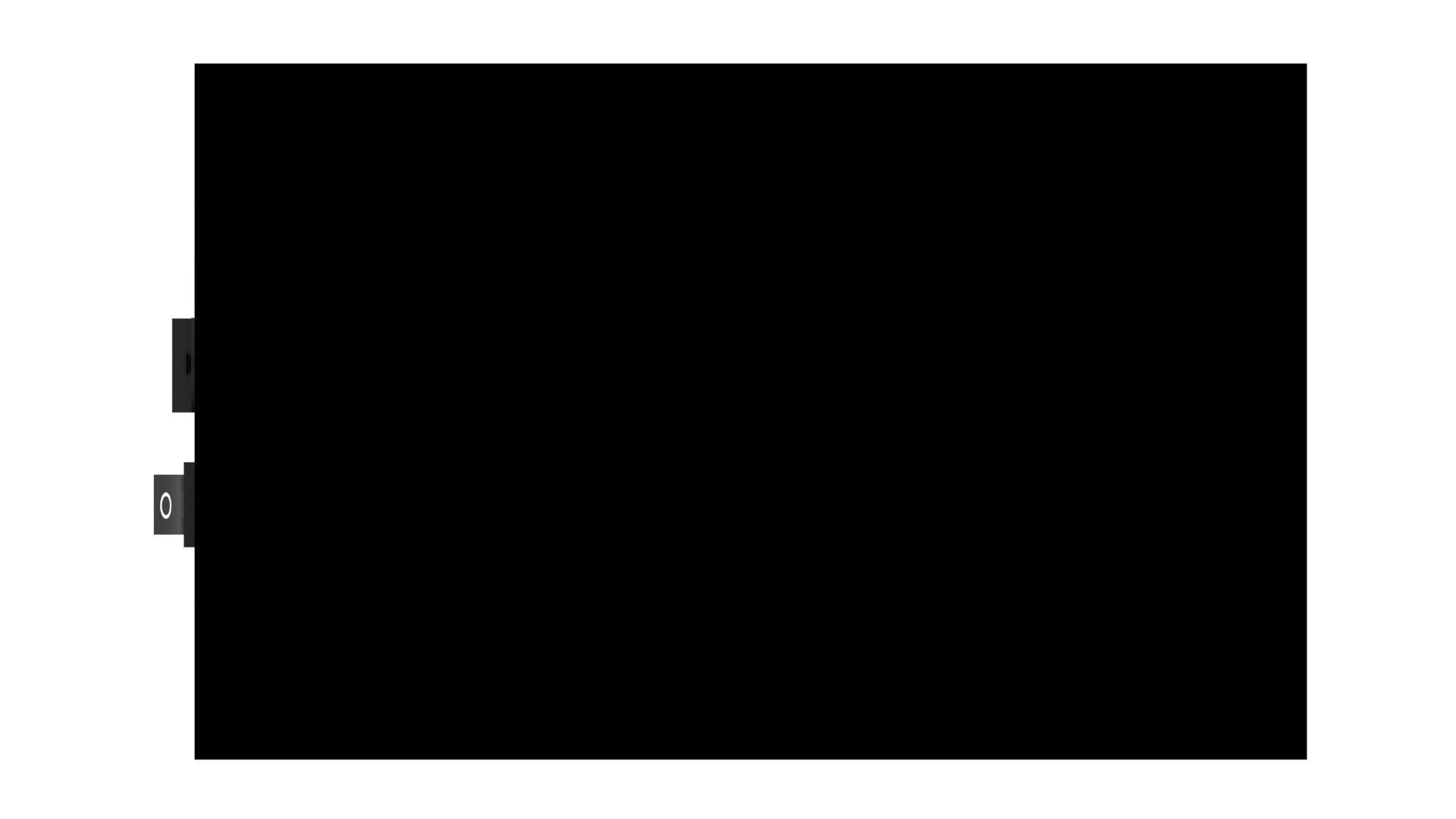 Black Power Supply Unit With Spinning Fan 3D model_11