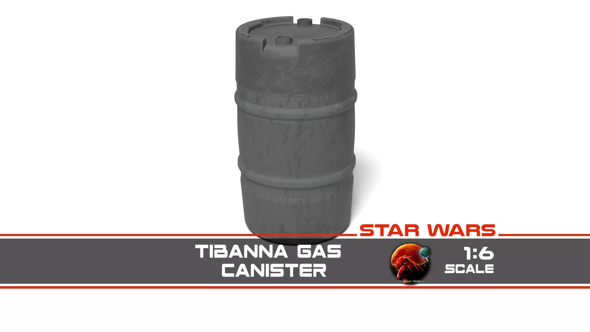 Tibanna Gas Canister 1-6 scale Hottoys 3D print model_0