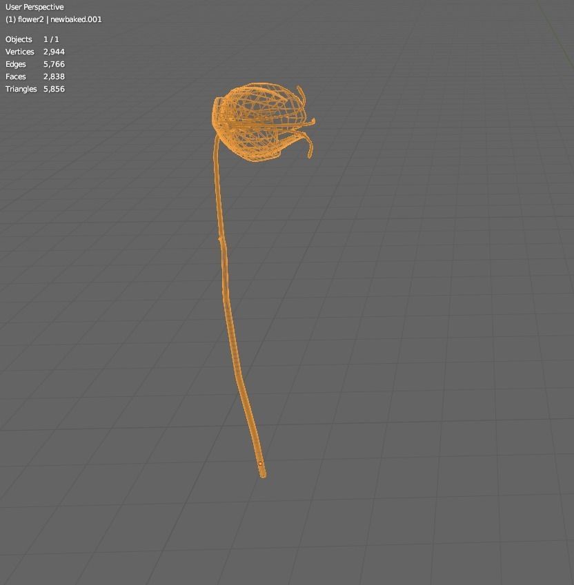 flower2 Free low-poly 3D model_1