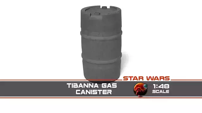 Tibanna Gas Canister 1-48 scale Legion 3D print model