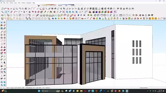 Retail shop Building model 3D model