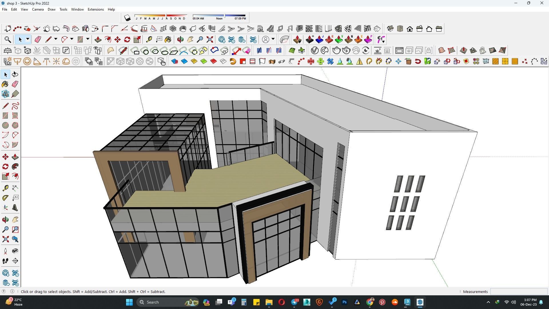 Retail shop Building model 3D model_6