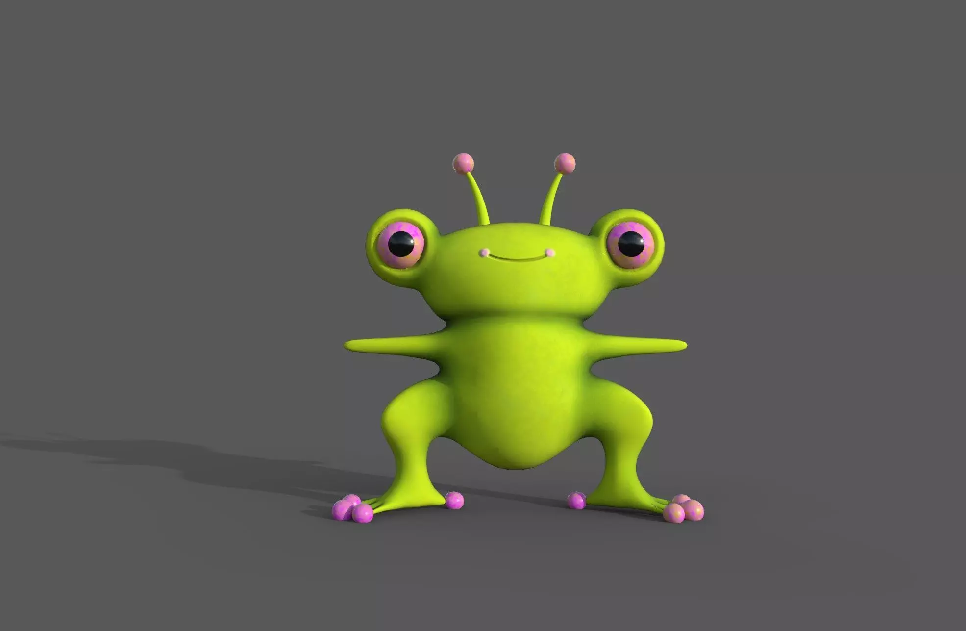 Ribbit Low-poly 3D model_0