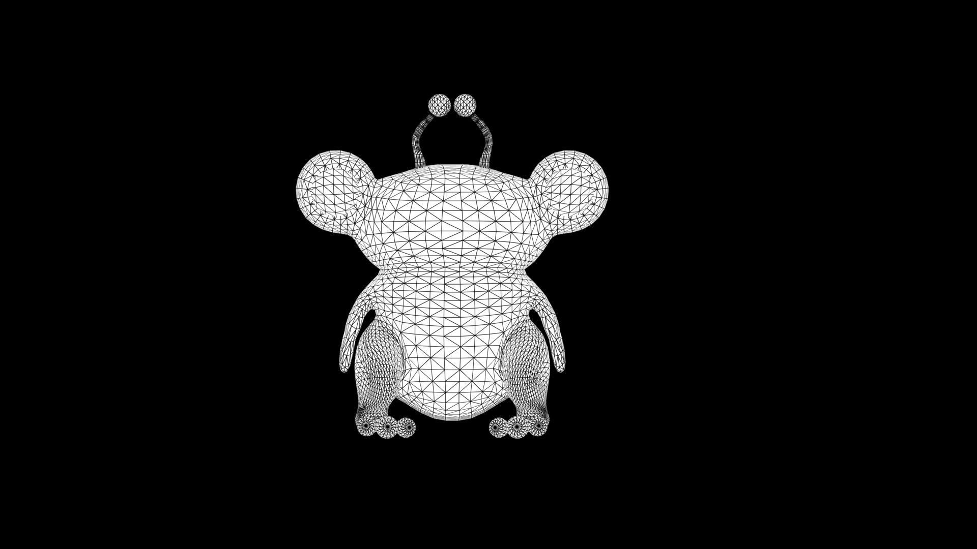 Ribbit Low-poly 3D model_6